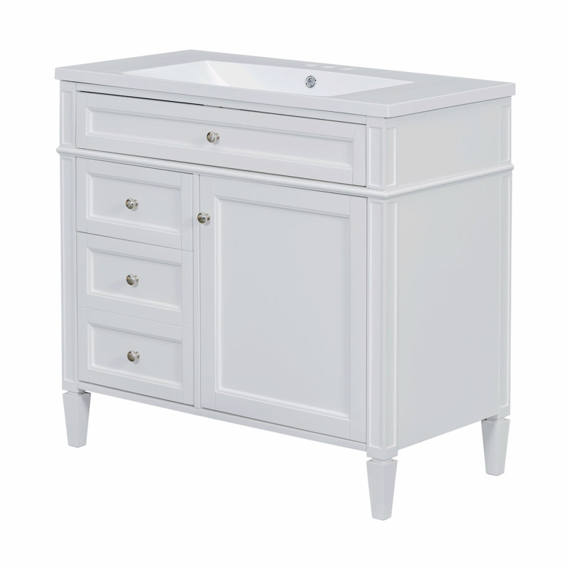Rangement pour salle de bain Soulier, Blanc