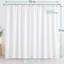 72 x 72 Inch PEVA Shower Curtain Liner with Magnetic Weights and Metal Grommets, White