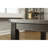 Antique Black Finish Rectangular Wood Dining Table
