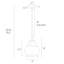 Luminaire suspendu simple à 1 lumière Ahlanni