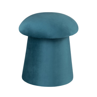Velvet Mushroom Ottoman W/ Storage