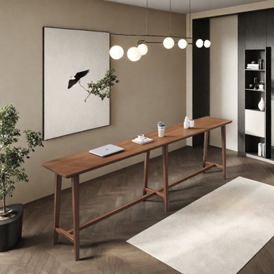 Household solid wood bar table