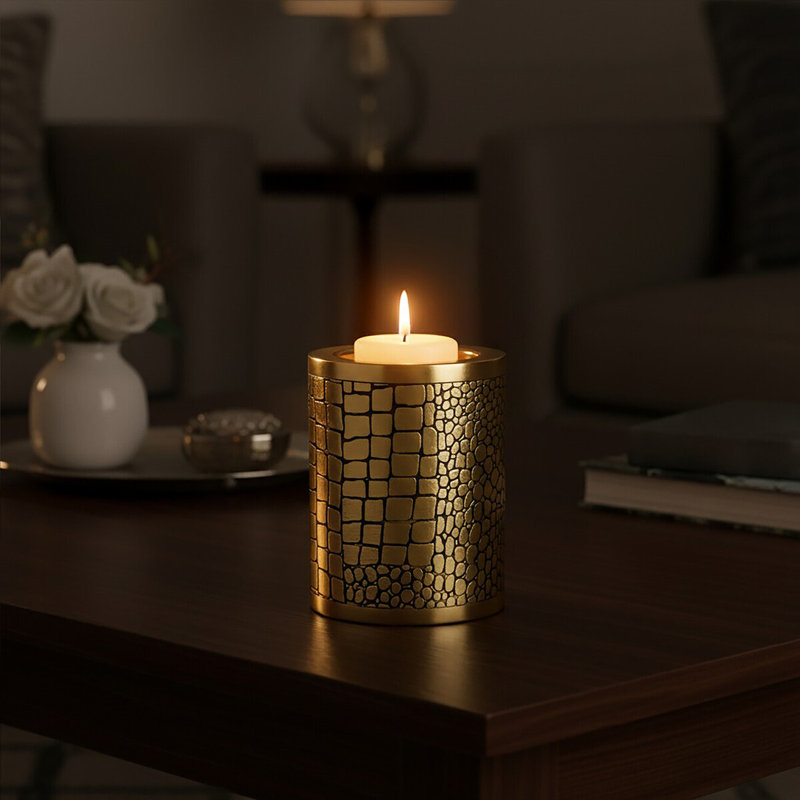 Ronneby Aluminum Tabletop Tealight Holder