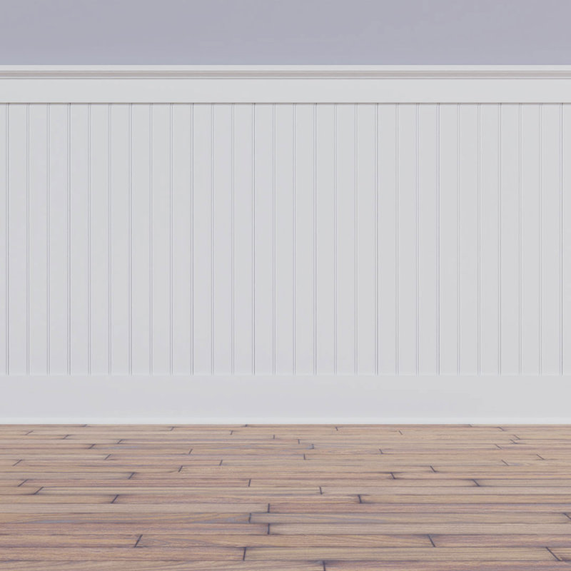 Deluxe White PVC Wall Paneling, 40"