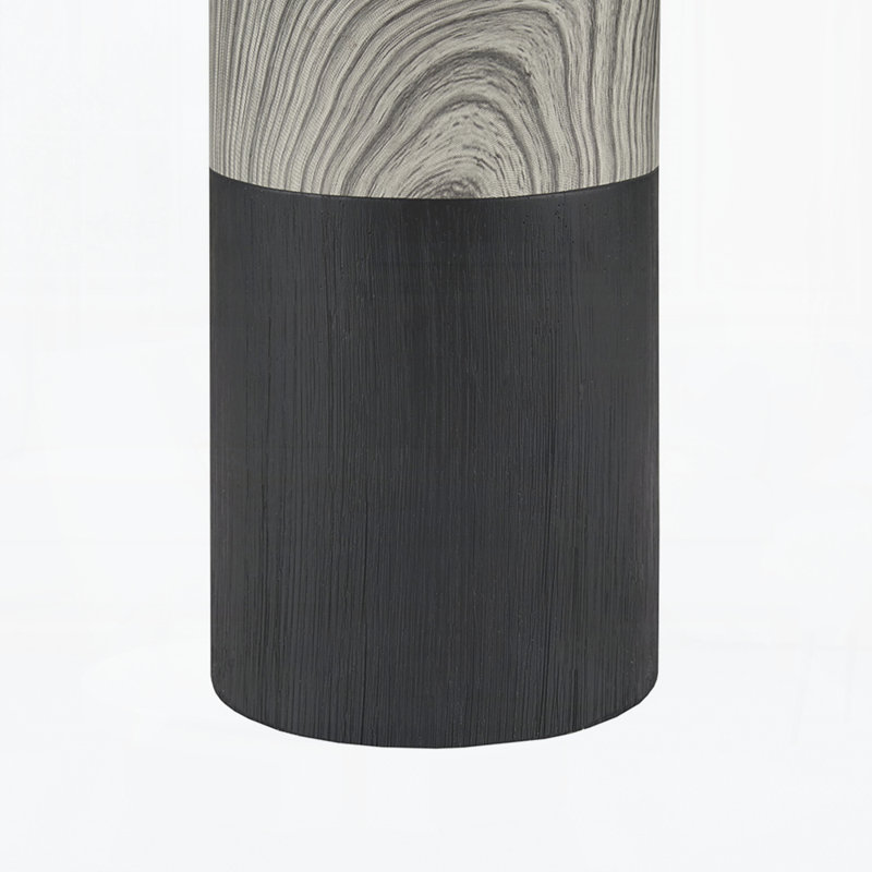 Textured Ceramic Table Lamp, Black