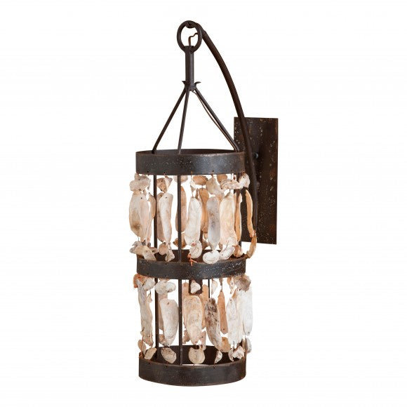 Oyster Shell 2 - Light Armed Sconce