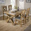 Ciro 1.5m-2m Extending Dining Table & Oak Set 4 Cross Back Chairs-361951032