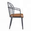 Chaise de patio d'extérieur avec pieds en métal