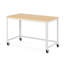 Bureau mobile en métal prêt à assembler avec plateau en stratifié de 48 pouces de largeur-1484978600
