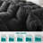  Goose Down Feather Comforter,Luxury Pinch Pleat Duvet Insert 100% Cotton Shell All-Season Breathable&Fluffy Bedding Comforter With 8 Tabs-1314864235