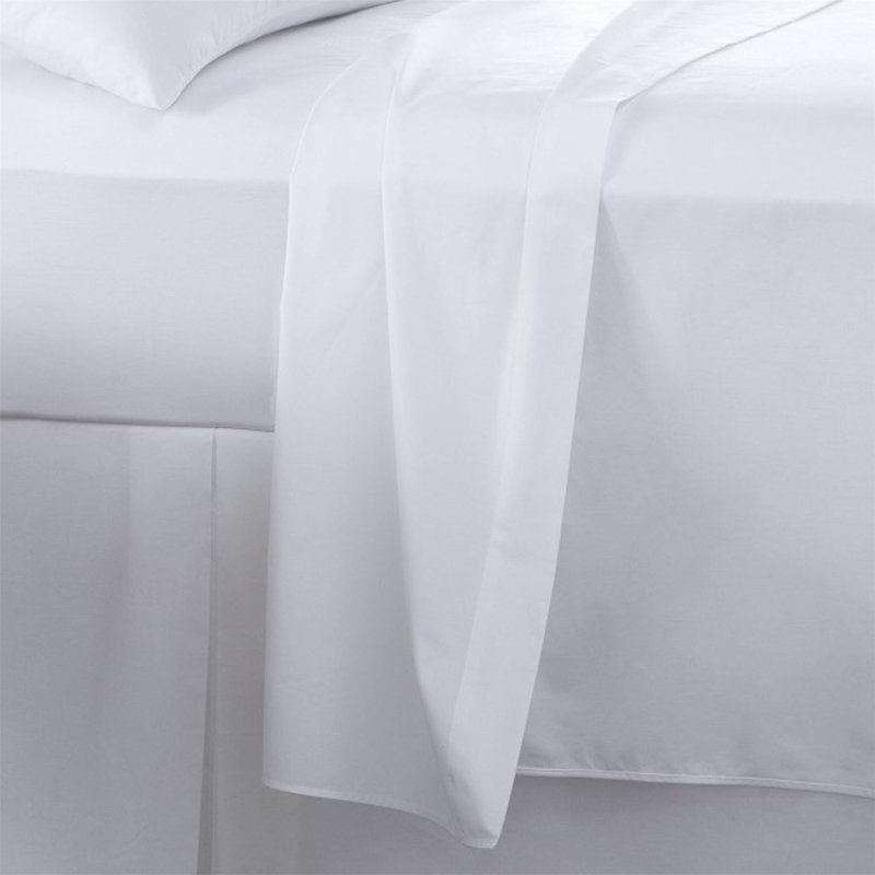 Barrone Percale Fitted Sheet, King Fitted Sheet, White