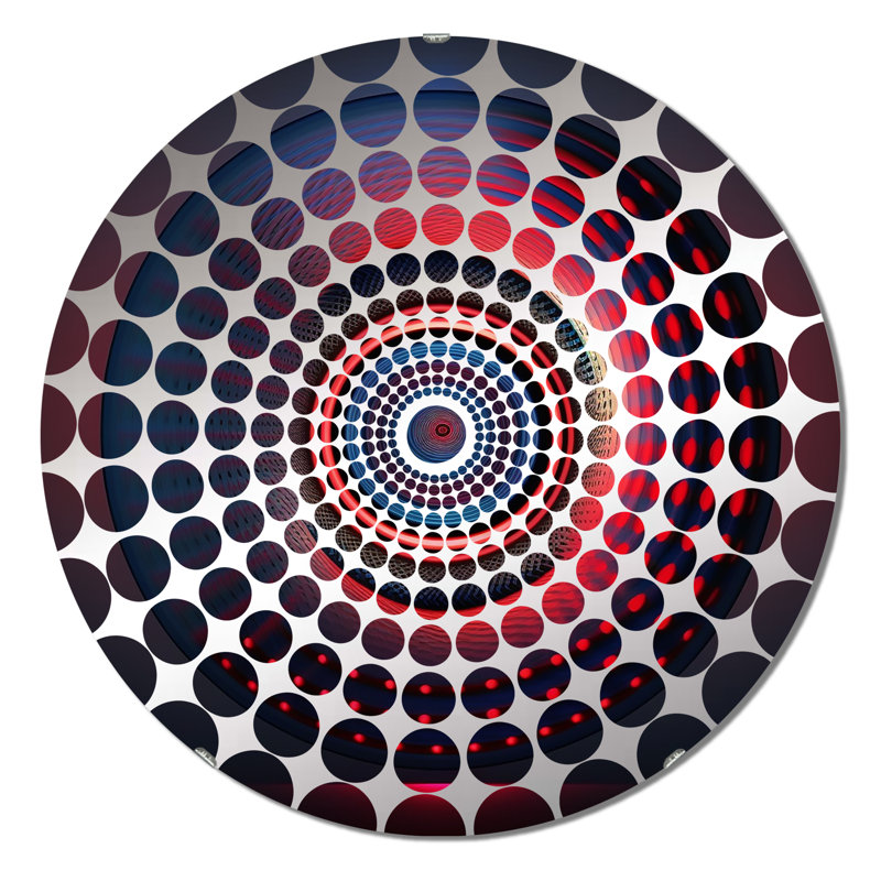 Sebasco - Miroir décoratif à cercles concentriques, 31,4 po x 31,4 po