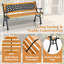 Solid Wood Outdoor Bench
