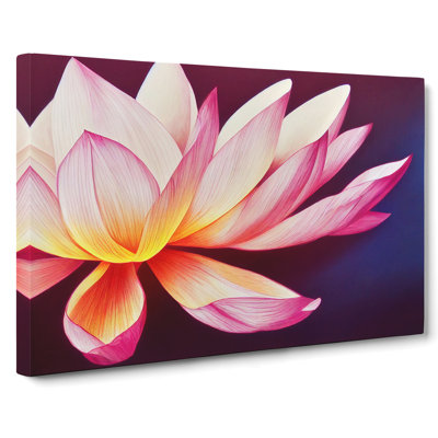 Miraculous Lotus Flower - Wrapped Canvas
