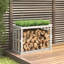 108cm W Solid Wood Log Rack-303882473