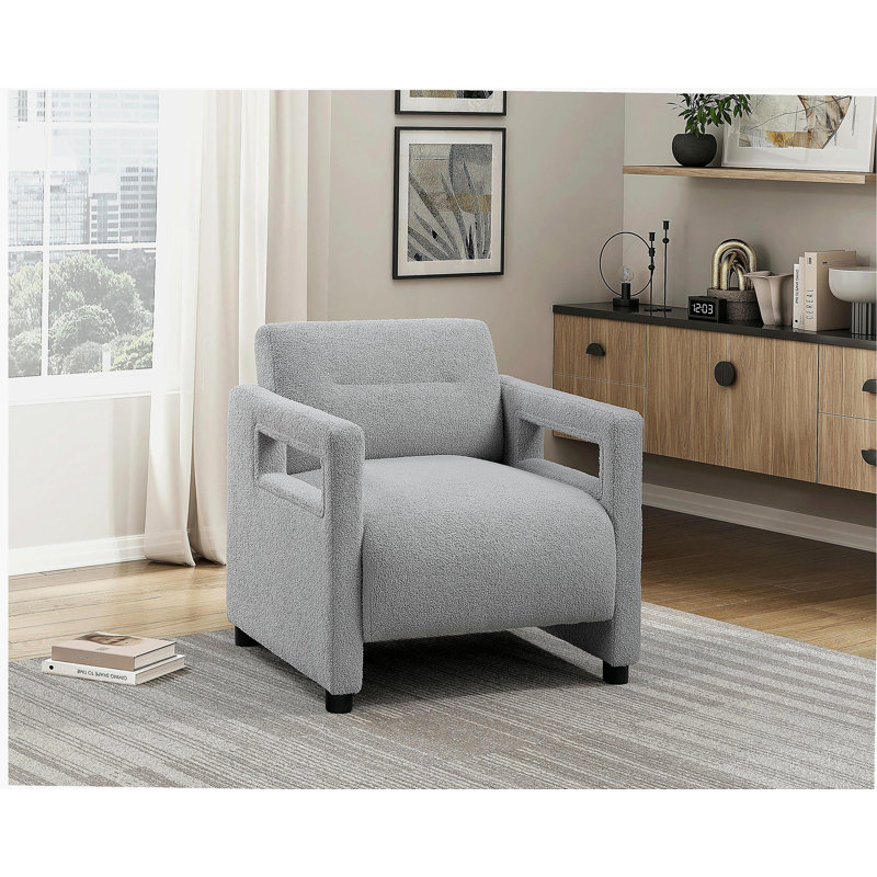 Fauteuil d'appoint 1 pièce Luxury, Gris