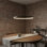 Luminaire suspendu rond à 1 lumière pour îlot de cuisine Stockham