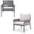 Degnan 4 - Person Patio Conversation Set with Cushions-282408161-282408162