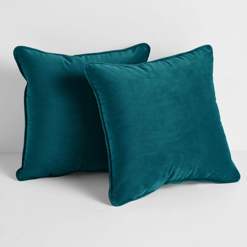 Ensemble de 2 coussins d'intérieur avec cordon Sorra Home, Bleu vert