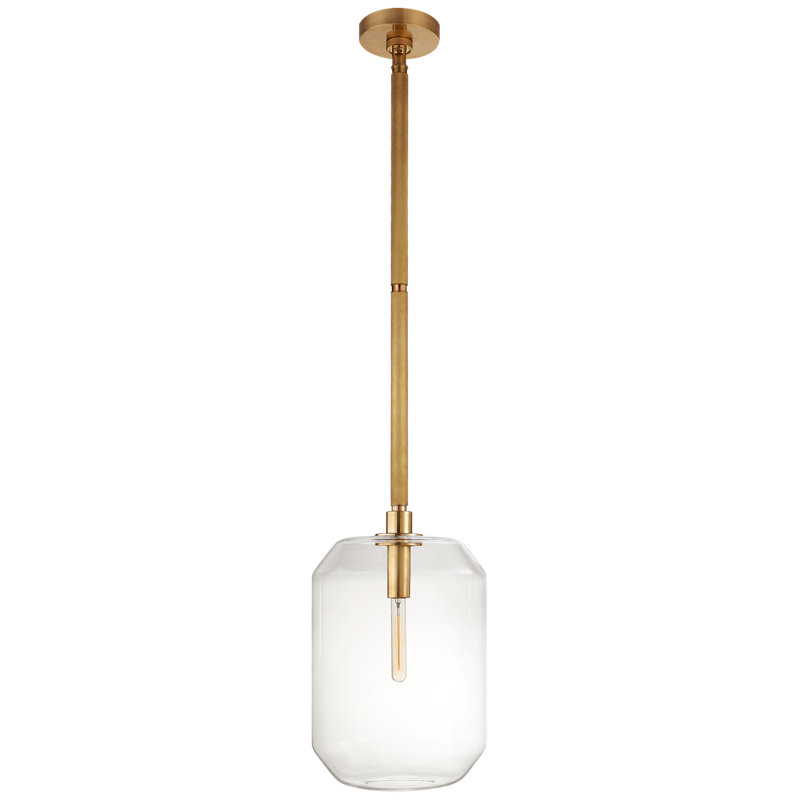Ralph Lauren Barrett 1 Light Pendant, Natural Brass, 21" H x 13" W x 13" D