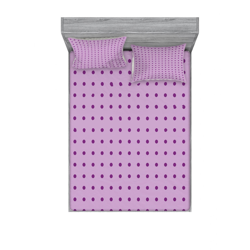Microfiber Polka Dots Sheet Set