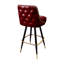 Tabouret de bar pivotant capitonné-117321648