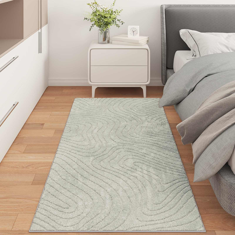 Modern Indoor and Outdoor Rug, Green, Rectangle 80 x 150 cm