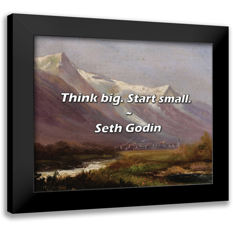 Seth Godin Quote: Think big. Start small.
