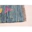 Tapis bleu nouvel âge en laine 5 pi x 6 pi 6 po Anstice