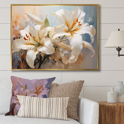 " Lilies Blossoms In Bloom I "