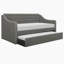 Lit de jour simple tapissier avec couchette Saffo
