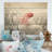 Monochrome Coral And Grey Octopus Paddle - Octopus Wood Wall Art On Natural Pine Wood-1738031026