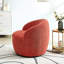 Chaise pivotante 360 avec couleur corail - Accent moderne pour une ambiance détendue