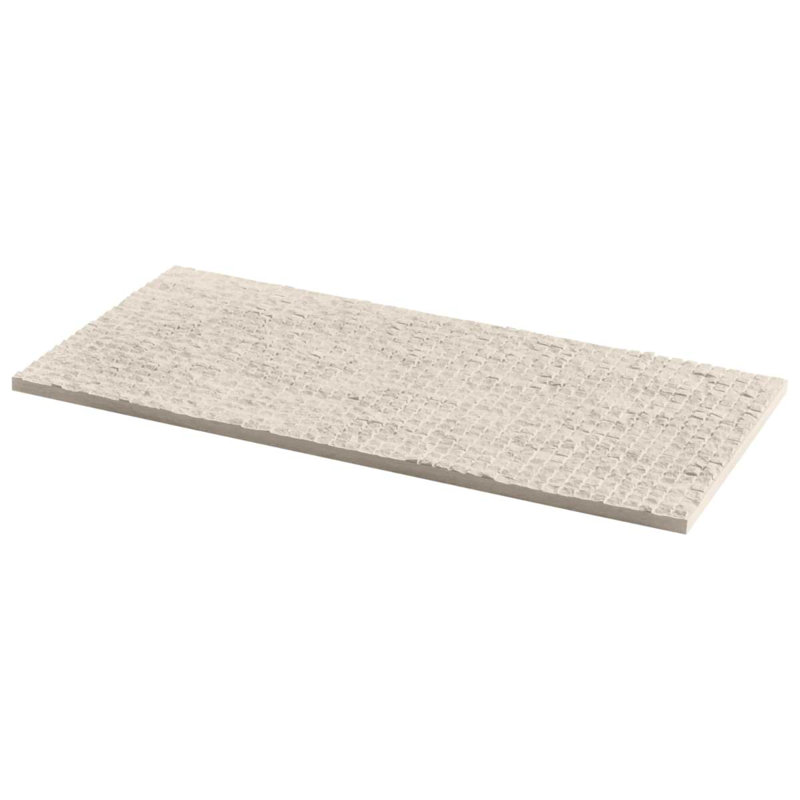 Rakestone 12x24 3D Honed Limestone Stone Tile, Cube 3D, Limestone, Wooden Beige