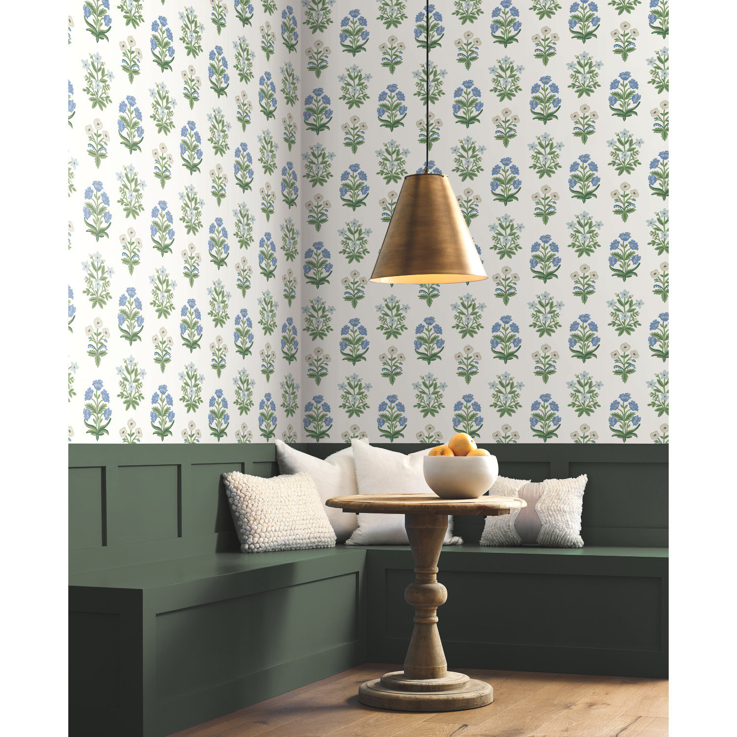 Mughal Wallpaper Double Roll, Indigo