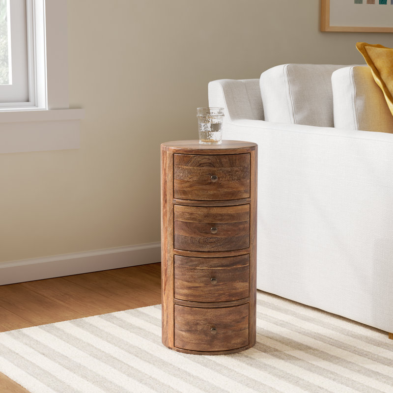Atlantic 4-Drawer Nightstand - Stylish Bedroom Storage