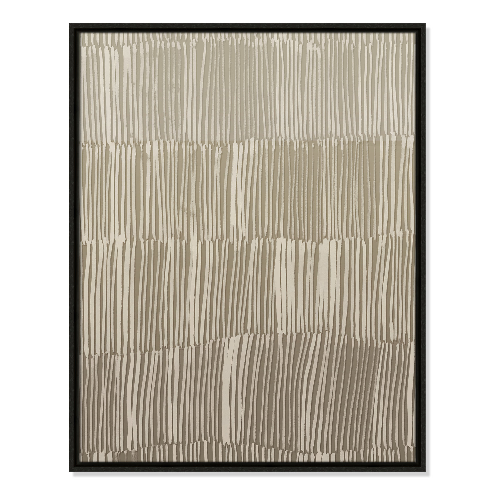 Linear Calm II Print by , 29.5" H x 23.5" W, Espresso Floater