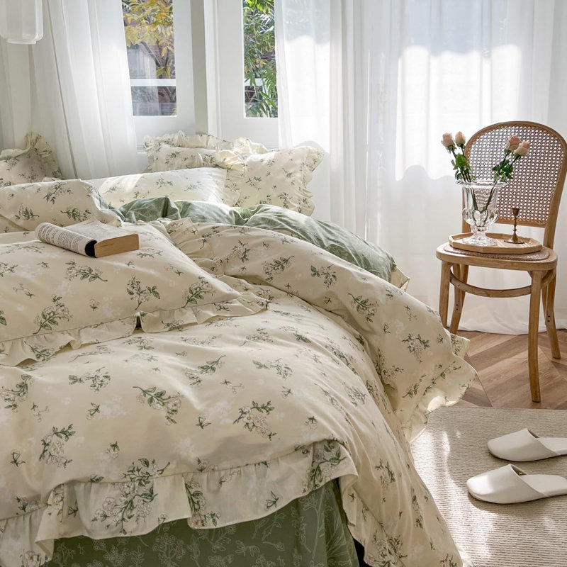 Ensemble de housse de couette 3 pièces 100% coton, King