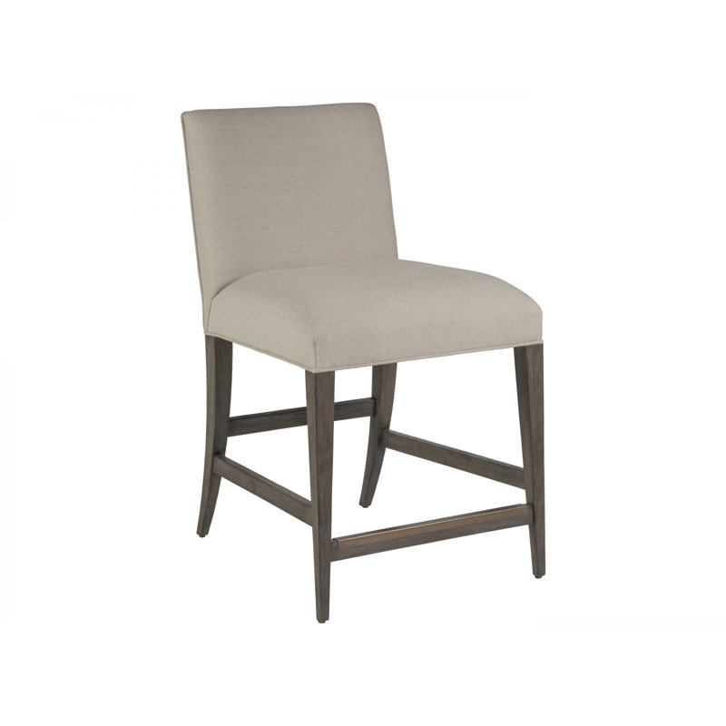 Cohesion Madox Upholstered Low Back Stool, Antico, Counter Stool (24.5” Seat Height)