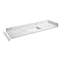 Comptoir de salle de bain 60 pouces avec comptoir en pierre de quartz avec lavabo rectangulaire encastré en céramique et 2 éclaboussures latérales