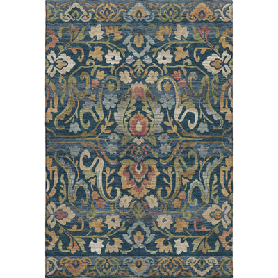 Premium Machine Washable Mayfield AMF2193 floral Rug