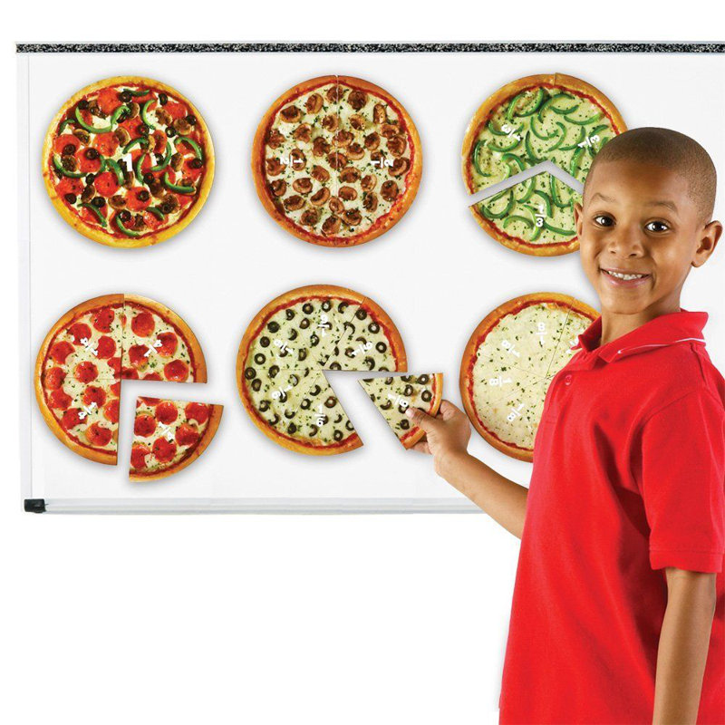 Magnetic Pizza Fraction Set
