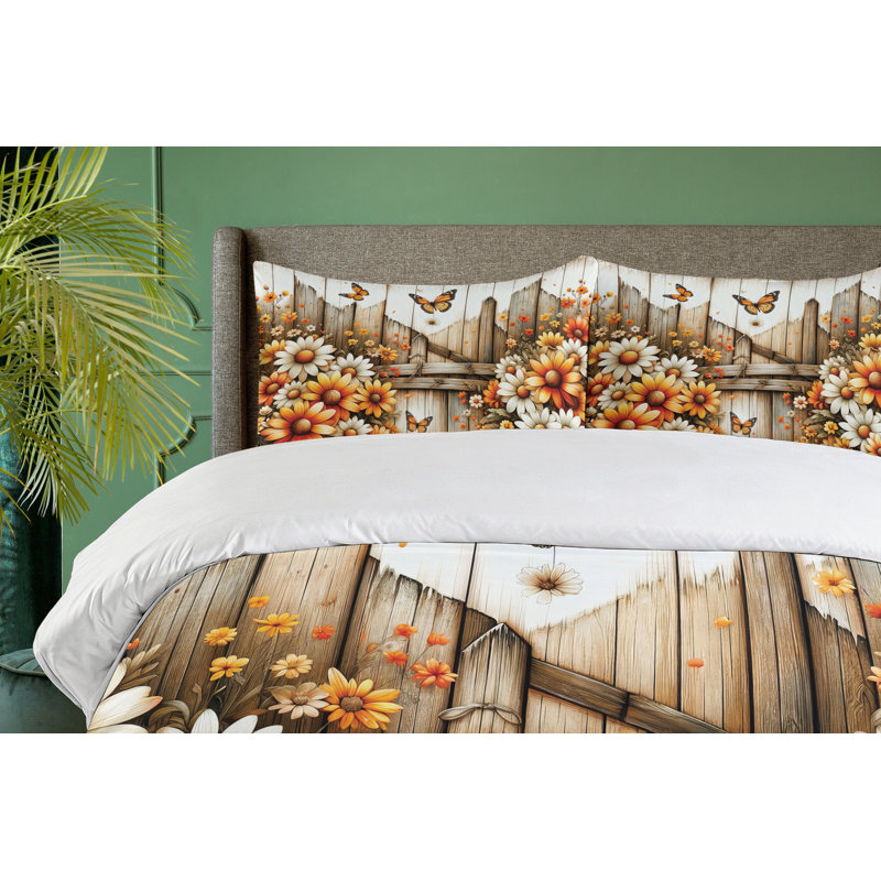 Rustic Duvet Cover, Queen Duvet Cover + 2 Standard Shams