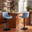 Tabouret de bar pivotant en similicuir Zager-2033200459