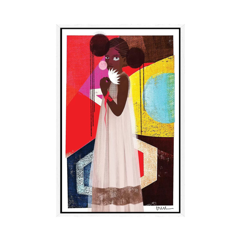 Marché by Erin K. Robinson - Painting on Canvas, 66.04cm H x 45.72cm W x 3.81cm D, White Framed