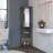 Concrete 3-Tier Shelf Bar Cabinet-556213054