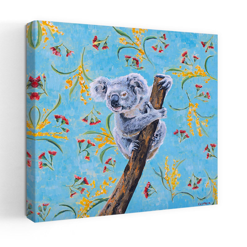 Koala, art animalier contemporain, 18" H x 18" W