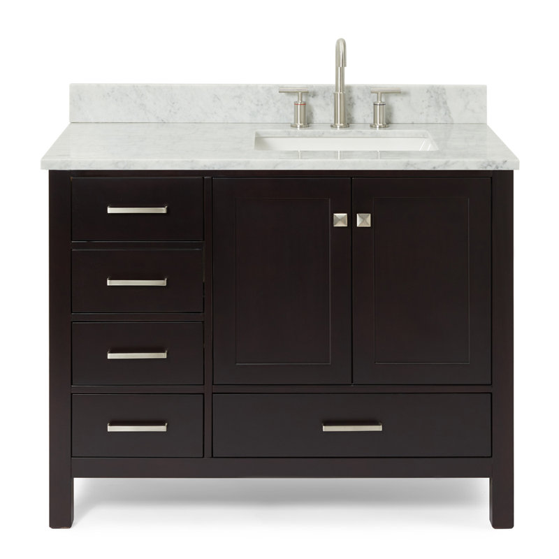 Ensemble de meuble-lavabo simple 43 po Flynt, Espresso