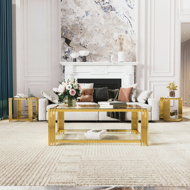 Table basse moderne pour le salon, Transparent