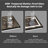 Wayfair Basics® UL Certified Front & Back LED Anti-Fog Tempered Glass Framed Bathroom/Vanity Mirror-1250802406